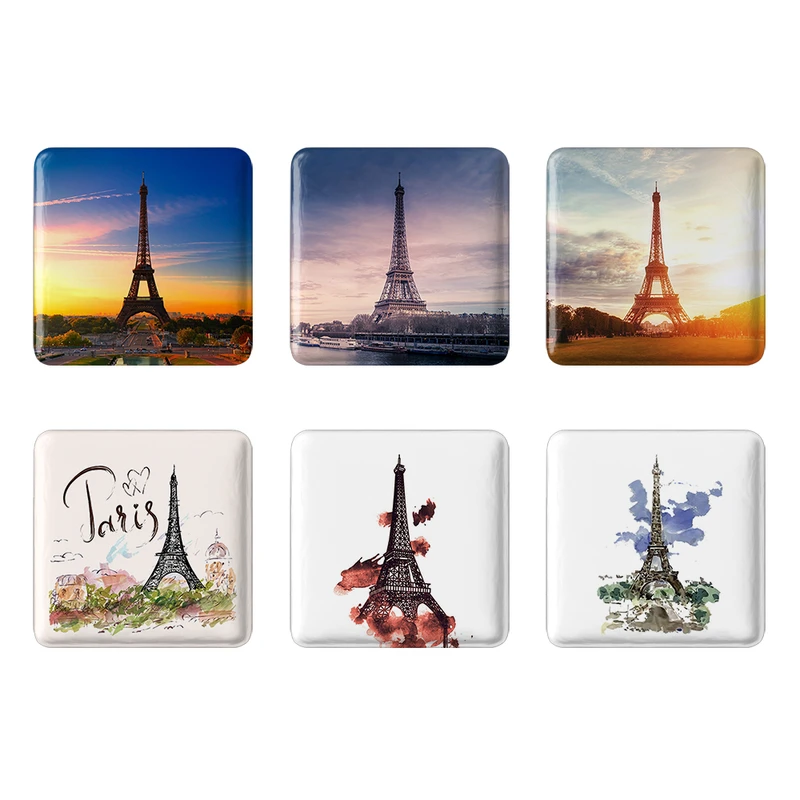 مگنت خندالو طرح برج ایفل کد 1230B مجموعه 6 عددی