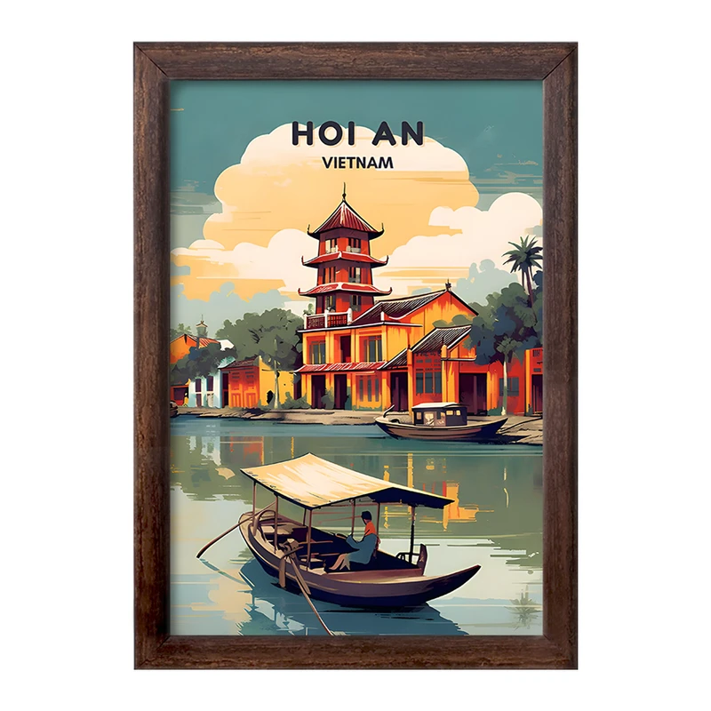 تابلو خندالو طرح هوی آن (Hoi An) کد F6312