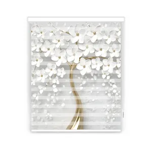 پرده زبرا مدل F-7474 سایز 125x150 سانتی متر