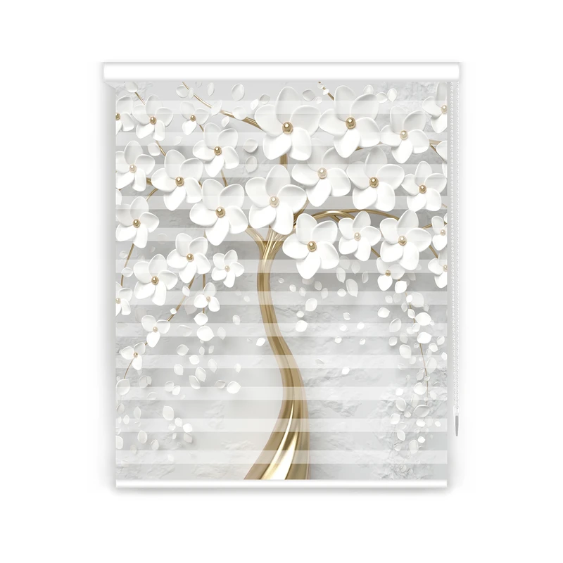پرده زبرا مدل F-7474 سایز 125x150 سانتی متر
