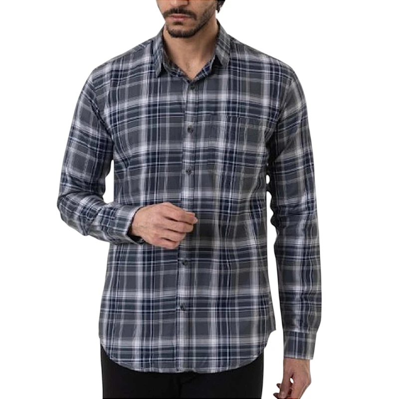 پیراهن آستین بلند یقه برگردان مردانه مدل MDSS-CH0892