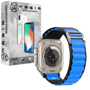 بند مسیر مدل Alpine Loop کد dual color مناسب برای اپل واچ سری 1/2/3/4/5/6/7/8/SE سایز 38/40/41 میلی متری