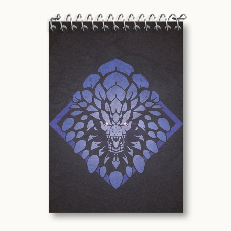 دفتر یادداشت 50 برگ خندالو مدل بازی شکارچی هیولا (Monster Hunter) کد 33271