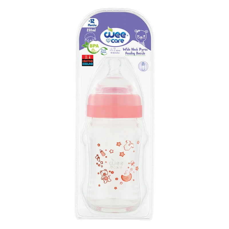 شیشه‌ شیر وی کر مدل دهانه عریض طرح رویا کد B311 حجم 230 میلی لیتر