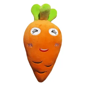 عروسک مدل هویج طرح لبخند چشم بسته کد 29 ارتفاع 17 سانتی متر