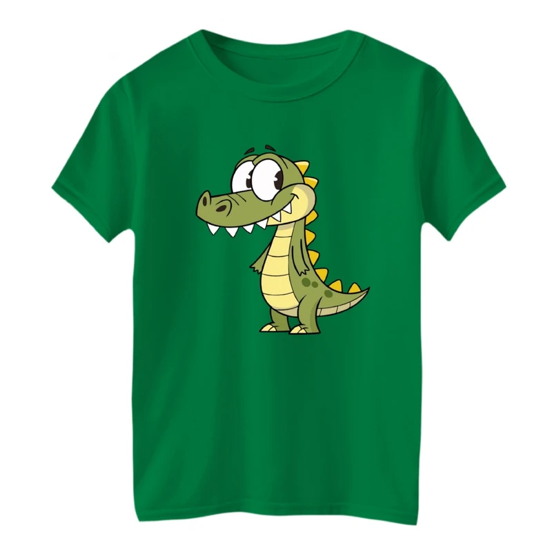 تی شرت آستین کوتاه بچگانه مدل تمساح بامزه