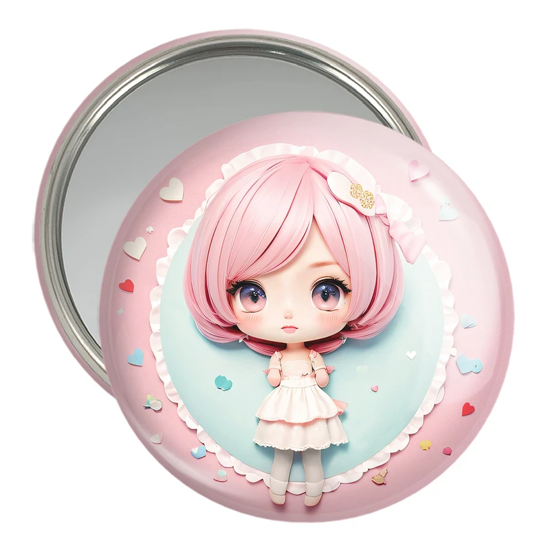 آینه جیبی خندالو مدل دخترانه (Girlish) کد 36888