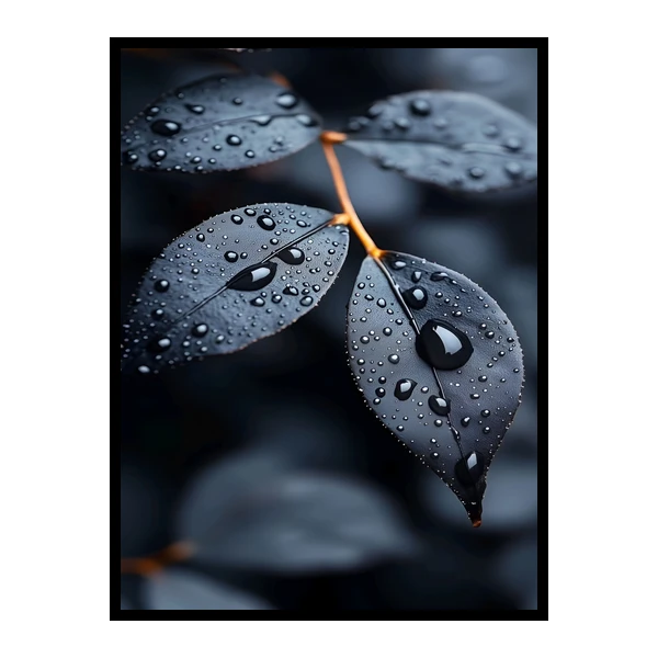 تابلو نوری بکلیت طرح دکوراتیو هنری طبیعت مدل B-bu7021 فریم مشکی