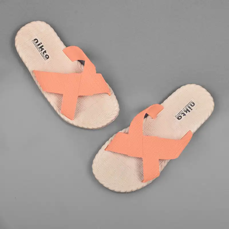 دمپایی زنانه نیکتا مدل ضربدری کد GB.2745