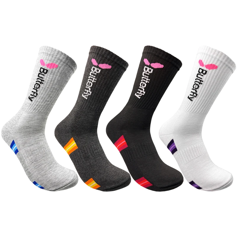 جوراب ورزشی ساق بلند مردانه مدل پینگ پنگ بسته 4 عددی