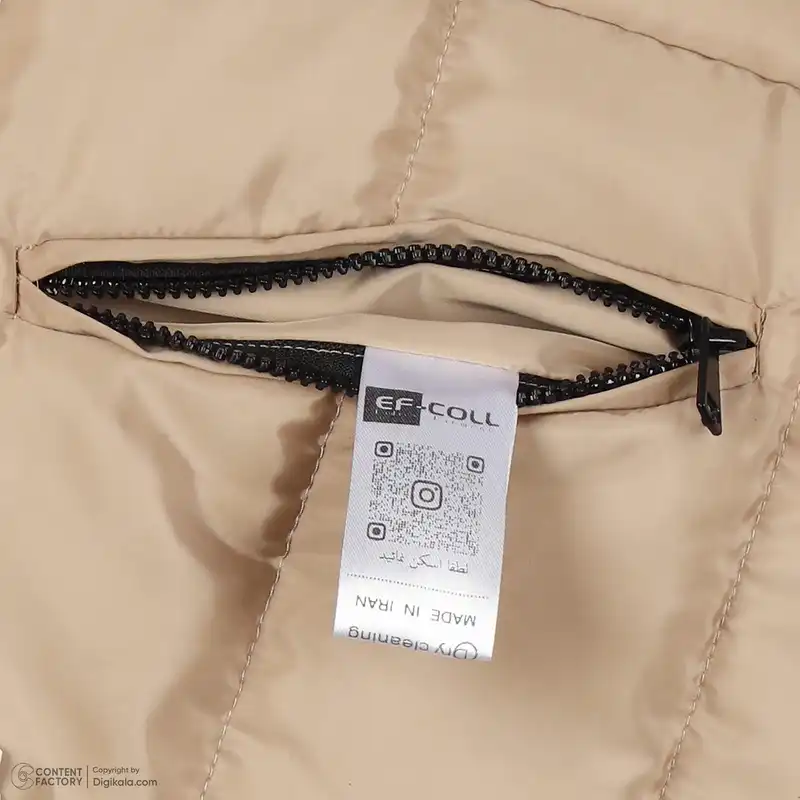 پافر زنانه عصر جدید مدل 3039-3 رنگ کرم