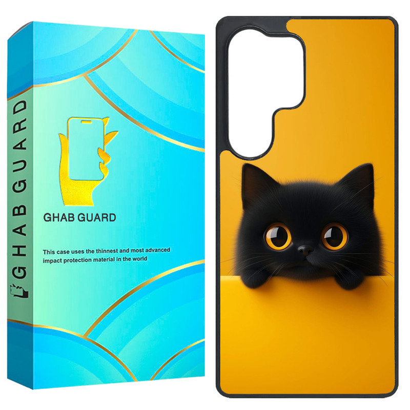 کاور قاب گارد طرح گربه مدل GS25U مناسب برای گوشی موبایل سامسونگ Galaxy S25 Ultra
