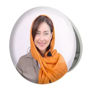 آینه جیبی خندالو طرح بهاره کیان افشار مدل تاشو کد 6257 