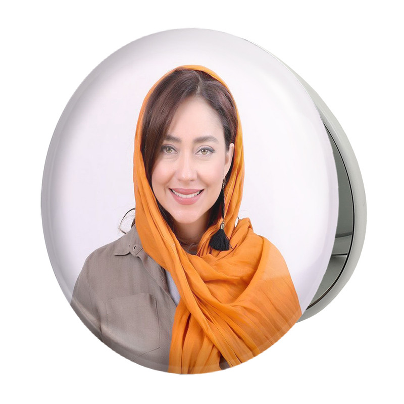 آینه جیبی خندالو طرح بهاره کیان افشار مدل تاشو کد 6257 