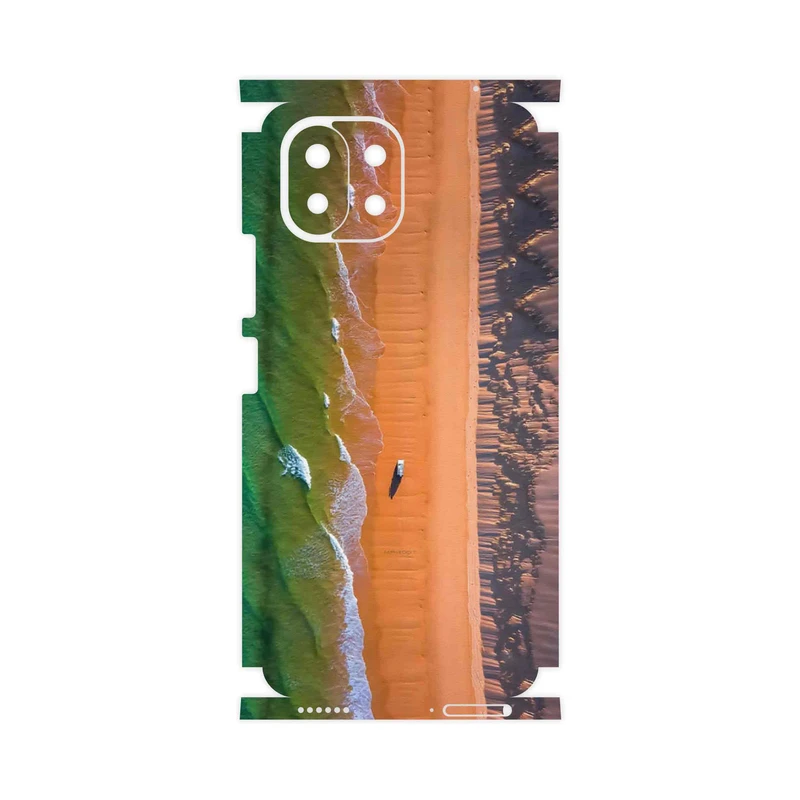 برچسب پوششی ماهوت مدل Beach and Green Sea-FullSkin مناسب برای گوشی موبایل شیائومی MI 11 LITE