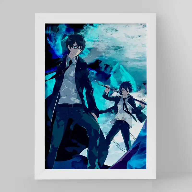 تابلو خندالو مدل رین انیمه جنگیر آبی کد 16395