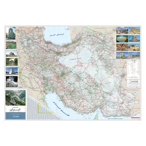 نقشه راههای ایران 1404 انتشارات گیتاشناسی نوین کد 1454 