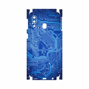 MAHOOT Blue Printed Circuit Board-FullSkin Cover Sticker for Samsung Galaxy A40