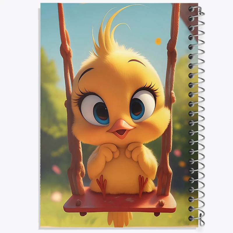 دفتر نقاشی 50 برگ خندالو طرح جوجه بامزه کد F6250