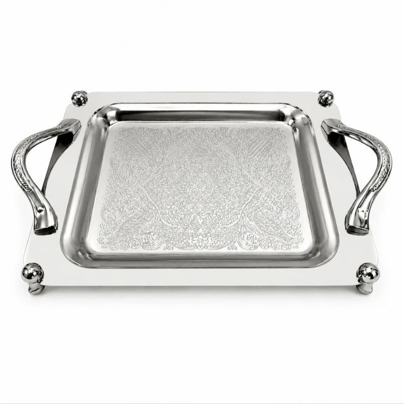 سینی دسته دار ایده مدل 1122 سایز 37×26 سانتی متر