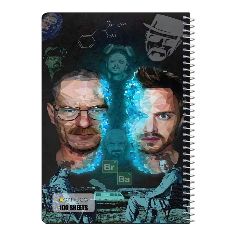 دفتر مشق 100 برگ سیمی کارنیکا طرح بریکینگ بد Breaking Bad کد 65156