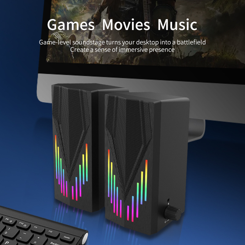 اسپیکر دسکتاپ مدل RGB E-1066