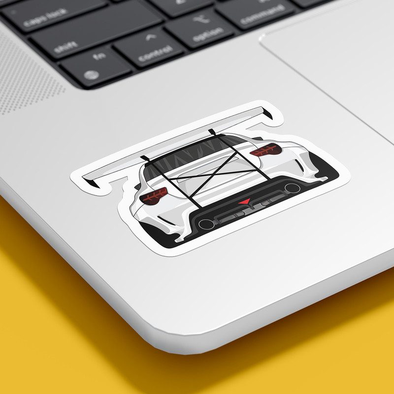 برچسب لپ تاپ پویا مارکت طرح GT86 کد 3107
