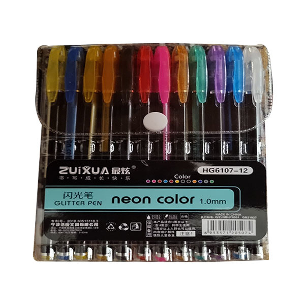 خودکار زو ایکس وا مدل نئونی بسته 12 عددی