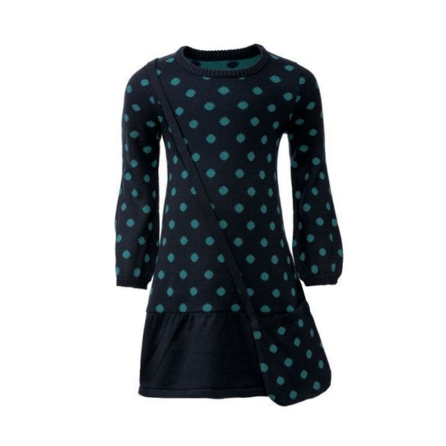 پیراهن بافتنی دخترانه لوپیلو مدل fo39