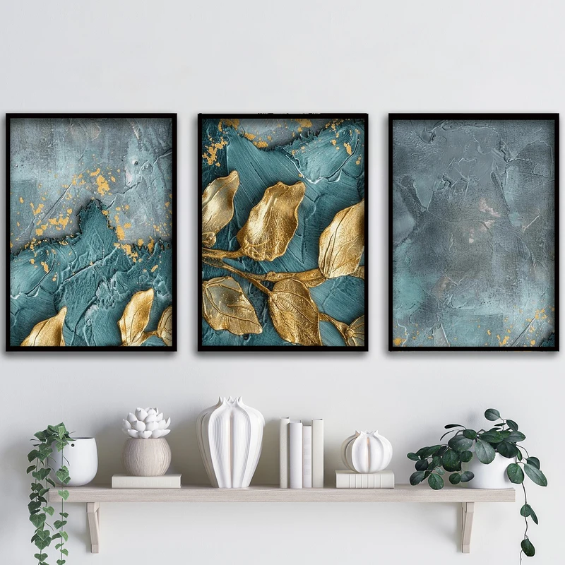 تابلو آتریسا طرح آبستره مدل ATA116 مجموعه 3 عددی 