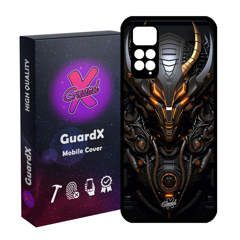 کاور گارد ایکس طرح جنگجو مدل Glass10615مناسب برای گوشی موبایل شیائومی Redmi Note 11S/ Note 11 4G