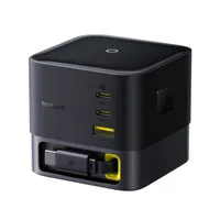 شارژر رومیزی 100 وات 3 پورت بیسوس مدل  100W Super GaN  به همراه کابل  USB-C