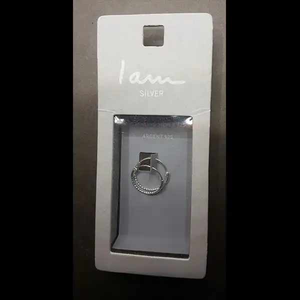 گوشواره نقره زنانه آی ام مدل AL1108