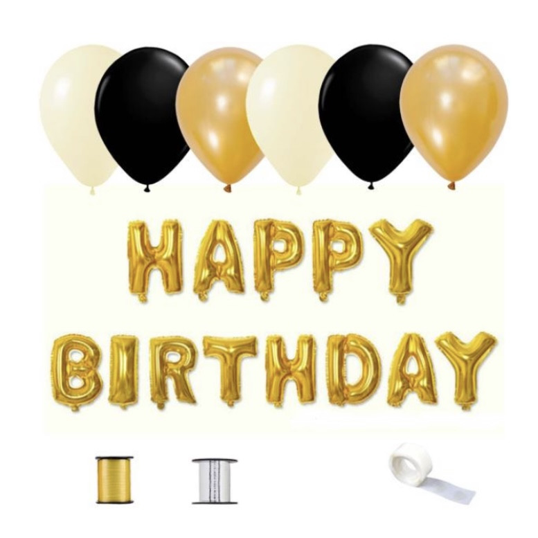 پک بادکنک آرایی مدل هپی برت دی مجموعه51 عددی