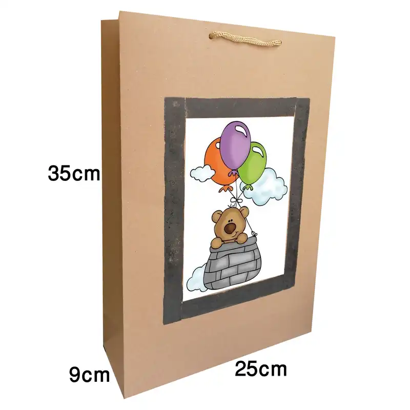 پاکت هدیه مدل بادکنک خرسی