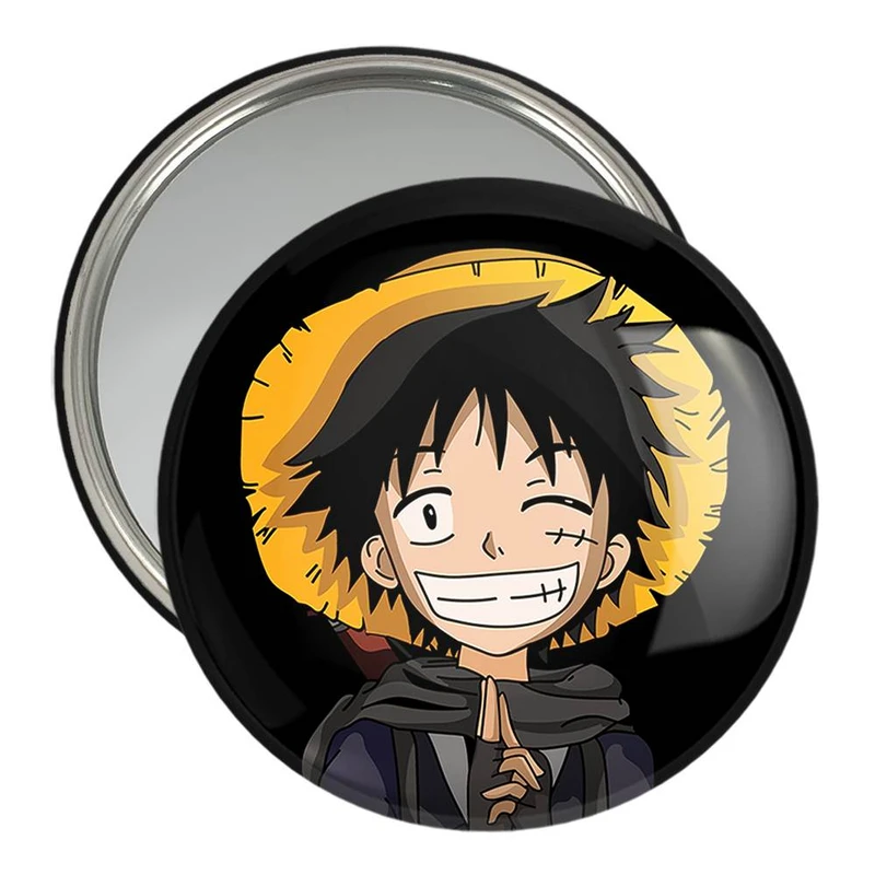 آینه جیبی خندالو مدل لوفی دی مانکی انیمه وان پیس One Piece  کد 11423