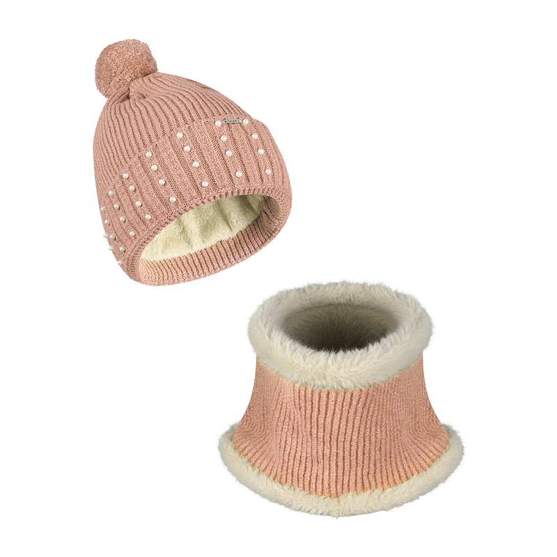 ست کلاه و شال گردن بافتنی زنانه سیلکا مدل Rima5