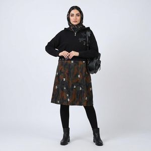 مانتو جلو بسته زیر زانو زنانه تیلا مدل 7190601