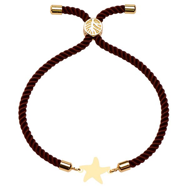 دستبند طلا 18 عیار دخترانه کرابو طرح ستاره مدل Krd1633
