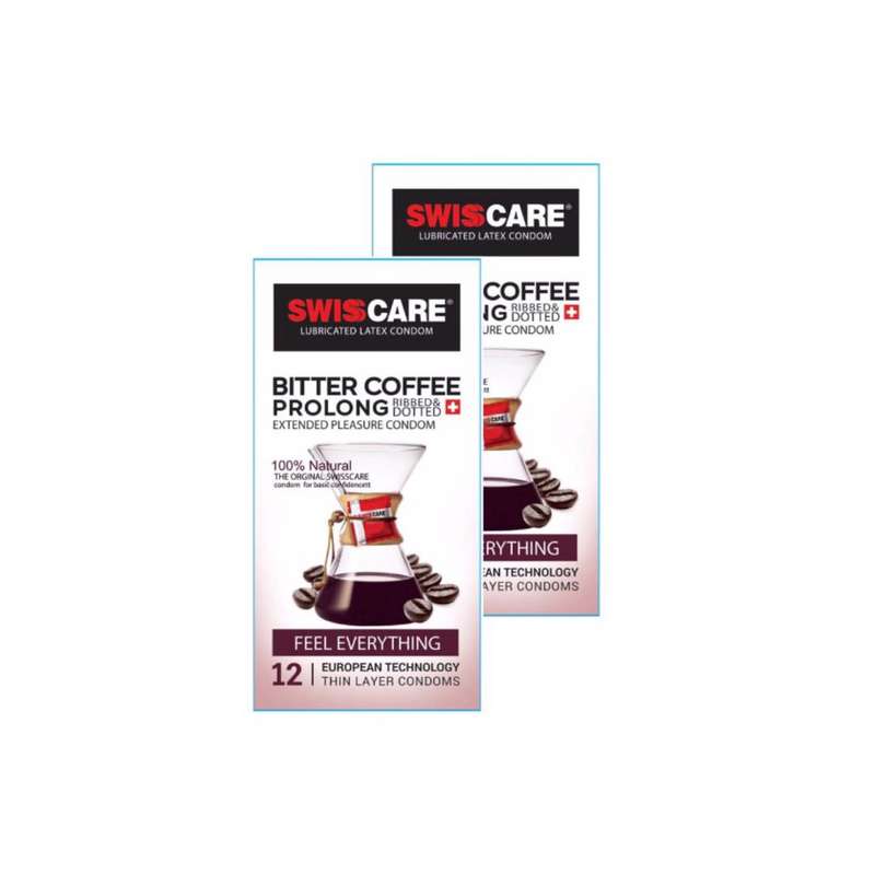 کاندوم سوئیس کر مدل Bitter Coffee Prolong بسته 12 عددی کاندوم سوئیس کر مدل Bitter Coffee Prolong بسته 12 عددی