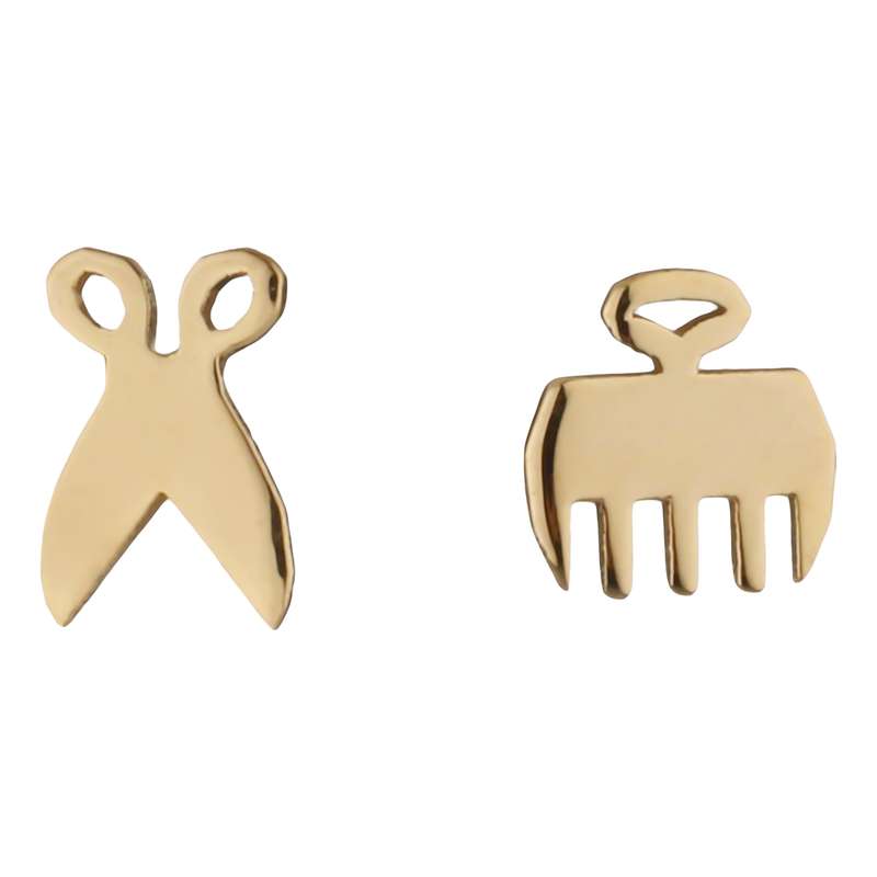 گوشواره طلا 18 عیار دخترانه پرسته مدل We764