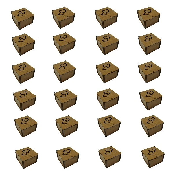 جعبه انگشتر پارلا گوهر کد 7526 بسته 24 عددی