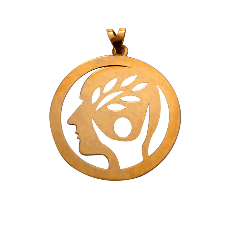 گردنبند طلا 18 عیار زنانه مدل چهره