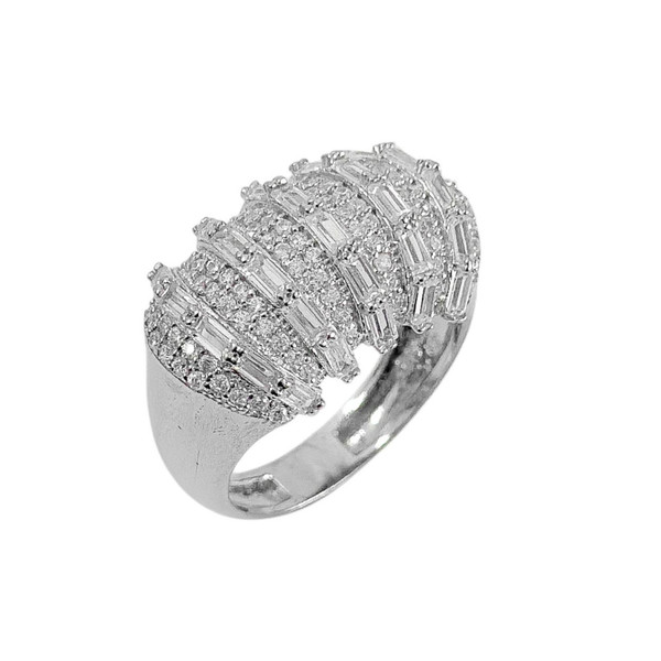 انگشتر نقره زنانه مدل پرنس 86