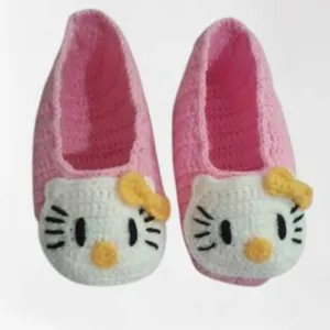 پاپوش دخترانه مدل دست بافت