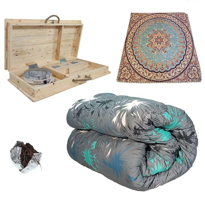 کرسی تاشو پارسین مدل venus-KT90-L3 مجموعه 5 عددی