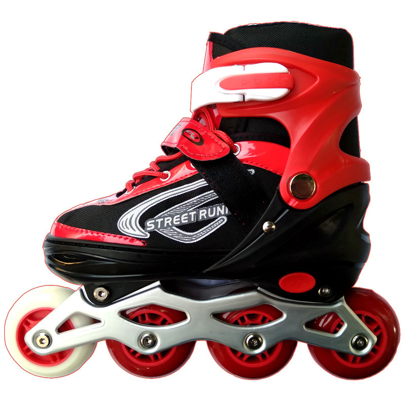 اسکیت کفشی استریت رانر مدل ۰۰۱ به همراه کلاه و لوازم ایمنی اسکیت