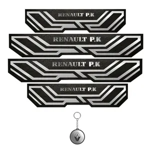 برچسب پارکابی خودرو مهدیار کد PKA2019  مناسب برای رنو پی کی مجموعه 4 عددی به همراه جا کلیدی 