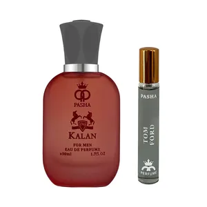 ادوپرفیوم پاشا مدل کالان با رایحه گرم حجم 50 میلی‌لیتر به همراه عطر جیبی پاشا مدل تام فورد بلک ارکید با رایحه گرم حجم 24 میلی لیتر