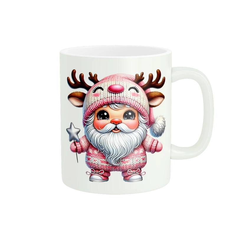 ماگ پادآفرین مدل زمستان طرح عروسکی کد PM798